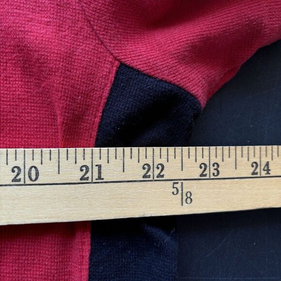 Men's XL Red Polo Ralph Lauren 1/4 Zip Short Sleeve Pull Over Black Pony - Picture 5 of 5